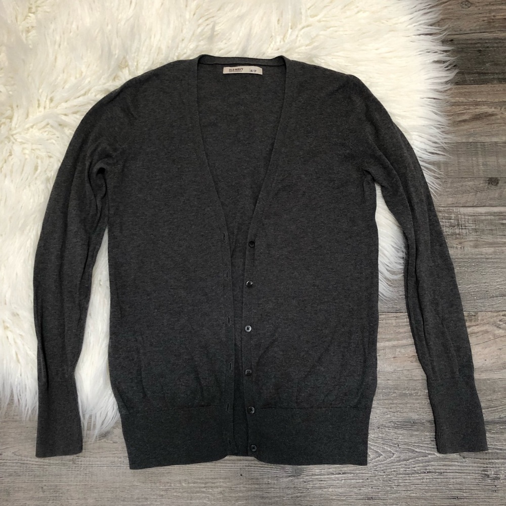 Old Navy Long Sleeve Gray Cardigan Size Small